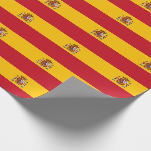 Spaanse vlag cadeaupapier (Hoek)