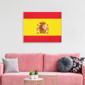 Spaanse vlag canvas afdruk (Insitu (Woonkamer))