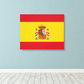 Spaanse vlag canvas afdruk (Insitu (Houten vloer))