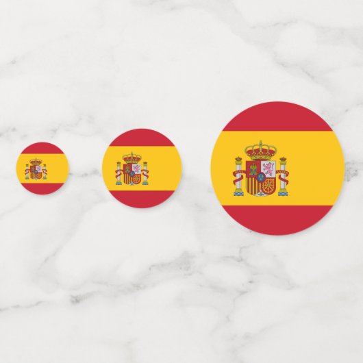 Spaanse vlag confetti (Achterkanten)