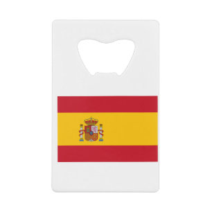 Spaanse vlag creditkaart flessenopener