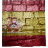 Spaanse vlag douchegordijn (Voorkant)