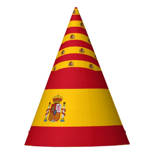 Spaanse vlag feesthoedjes (Voorkant)