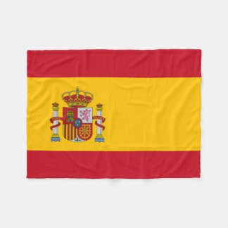 Spaanse vlag fleece deken