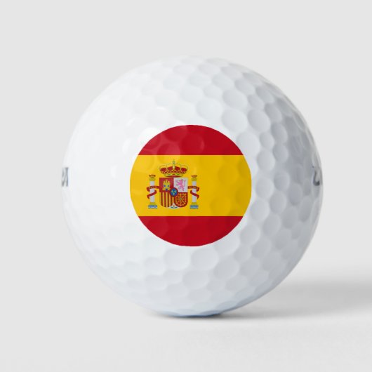 Spaanse vlag Golf Balls Golfballen (Voorkant)