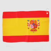 Spaanse vlag Golf Towel Golfhanddoek (Horizontaal)