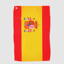 Spaanse vlag Golf Towel Golfhanddoek