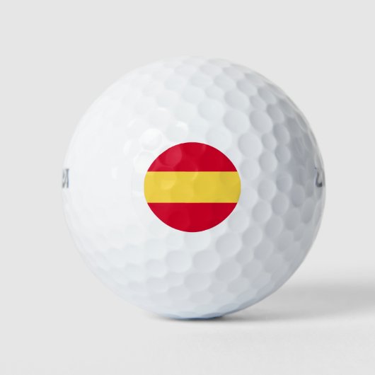 Spaanse vlag golfballen (Voorkant)