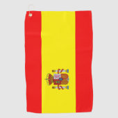 Spaanse vlag golfhanddoek (Voorkant)
