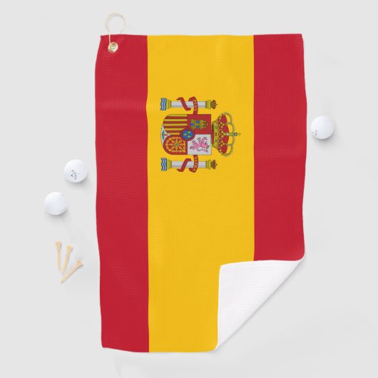 Spaanse vlag golfhanddoek (Insitu)