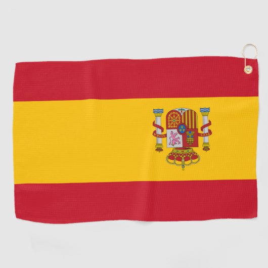 Spaanse vlag golfhanddoek (Horizontaal)