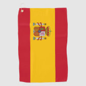 Spaanse vlag golfhanddoek (Voorkant)