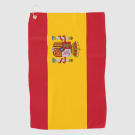 Spaanse vlag golfhanddoek