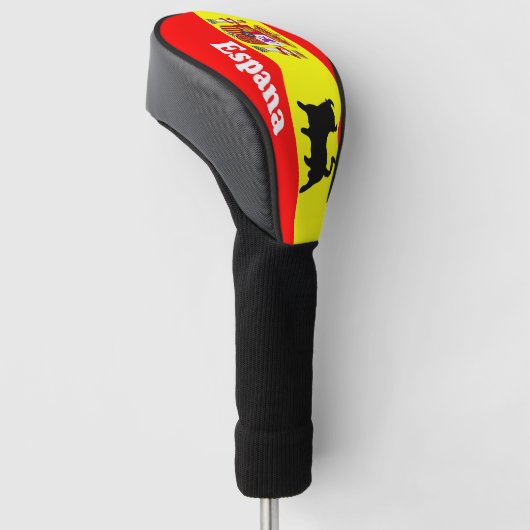 Spaanse vlag golfheadcover (Schuin)