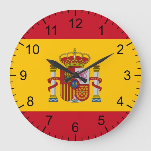 Spaanse vlag grote klok (Voorkant)