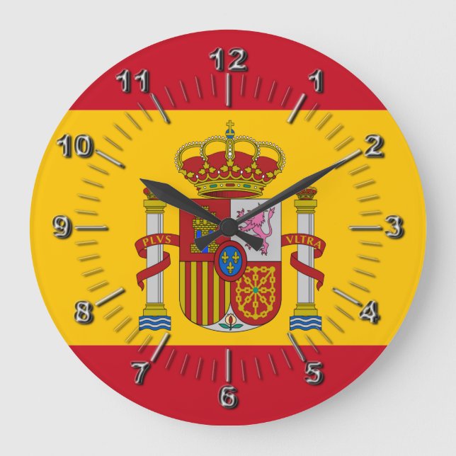 Spaanse vlag grote klok (Front)