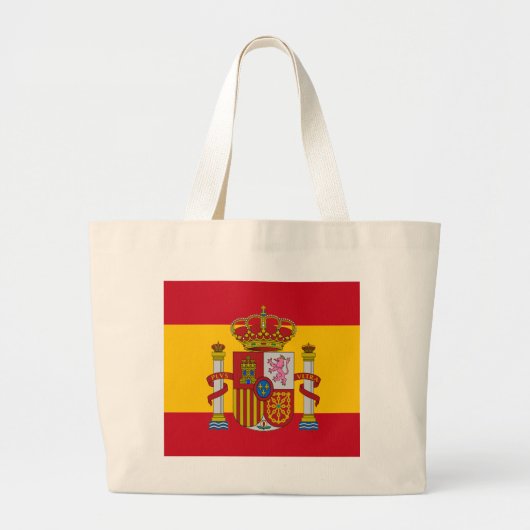 Spaanse vlag grote tote bag (Voorkant)