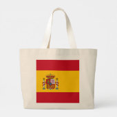 Spaanse vlag grote tote bag (Achterkant)