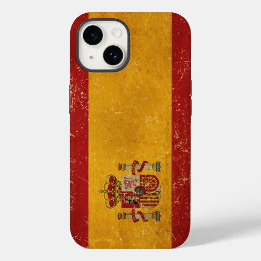 Spaanse vlag Grunge Case-Mate iPhone Case (Achterkant)