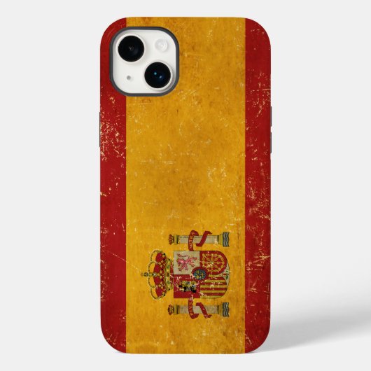 Spaanse vlag Grunge Case-Mate iPhone Case (Achterkant)