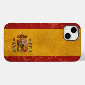 Spaanse vlag Grunge Case-Mate iPhone Case (Achterkant (horizontaal))