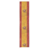 Spaanse vlag Grunge Korte Tafelloper (Voorkant)