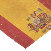 Spaanse vlag Grunge Korte Tafelloper (Hoek)