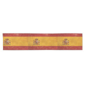 Spaanse vlag Grunge Korte Tafelloper (Horizontaal)