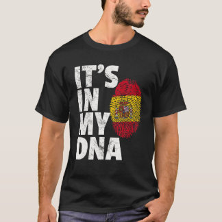 Spaanse vlag, het is in MIJN DNA-kerstcadeau C T-shirt