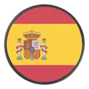 Spaanse vlag hockey puck