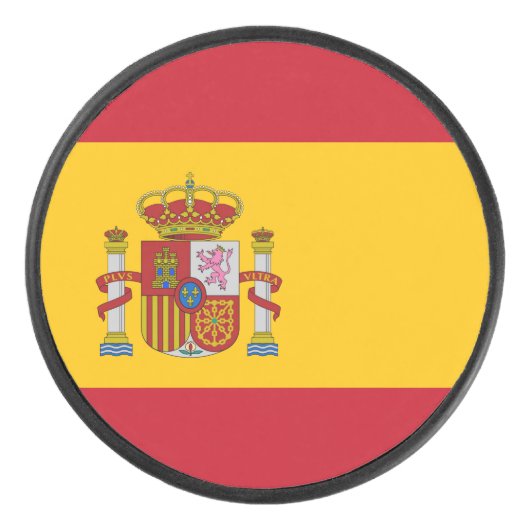 Spaanse vlag hockey puck (Voorkant)