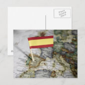 Spaanse vlag in kaart (Voorkant / Achterkant)