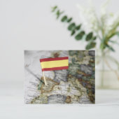 Spaanse vlag in kaart (Staand voorkant)