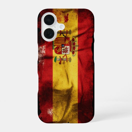 Spaanse vlag iPhone 16 hoesje (Achterkant)