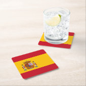 Spaanse vlag kartonnen onderzetters (Insitu)