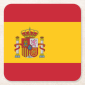 Spaanse vlag kartonnen onderzetters (Voorkant)