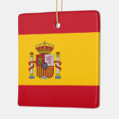 Spaanse vlag keramisch ornament (Links)
