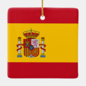 Spaanse vlag keramisch ornament (Achterkant)