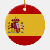 Spaanse vlag keramisch ornament (Voorkant)