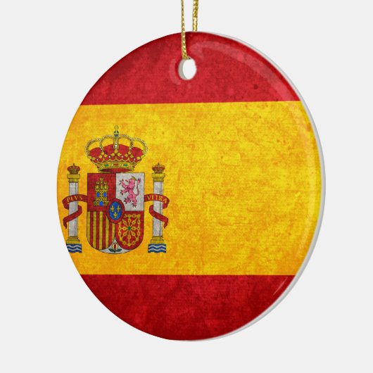 Spaanse vlag keramisch ornament (Links)