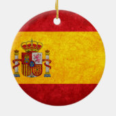 Spaanse vlag keramisch ornament (Achterkant)