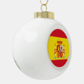 Spaanse vlag keramische bal ornament (Links)