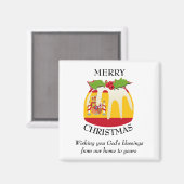 SPAANSE VLAG-kerstpudding Magneet (Voorkant / Achterkant)