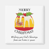 SPAANSE VLAG-kerstpudding Magneet (Voorkant)