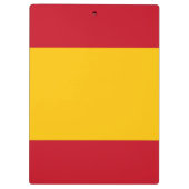 Spaanse vlag klembord (Achterkant)