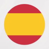 Spaanse vlag labels (Design 1)