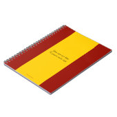 Spaanse vlag-laptop notitieboek (Linkerzijde)