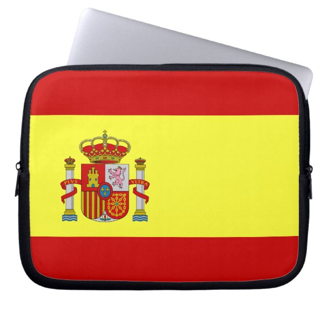 Spaanse vlag laptop sleeve (Voorkant)