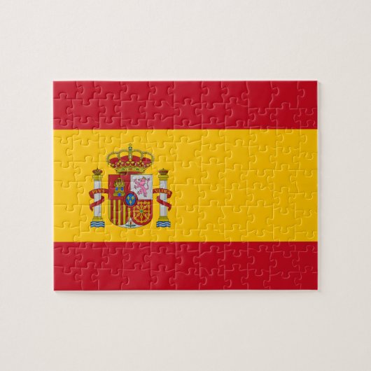 Spaanse vlag legpuzzel (Horizontaal)