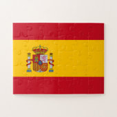 Spaanse vlag legpuzzel (Horizontaal)